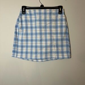 Blue Plaid Women's Skirt